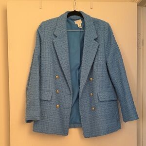 Blue Tweed Women's Blazer